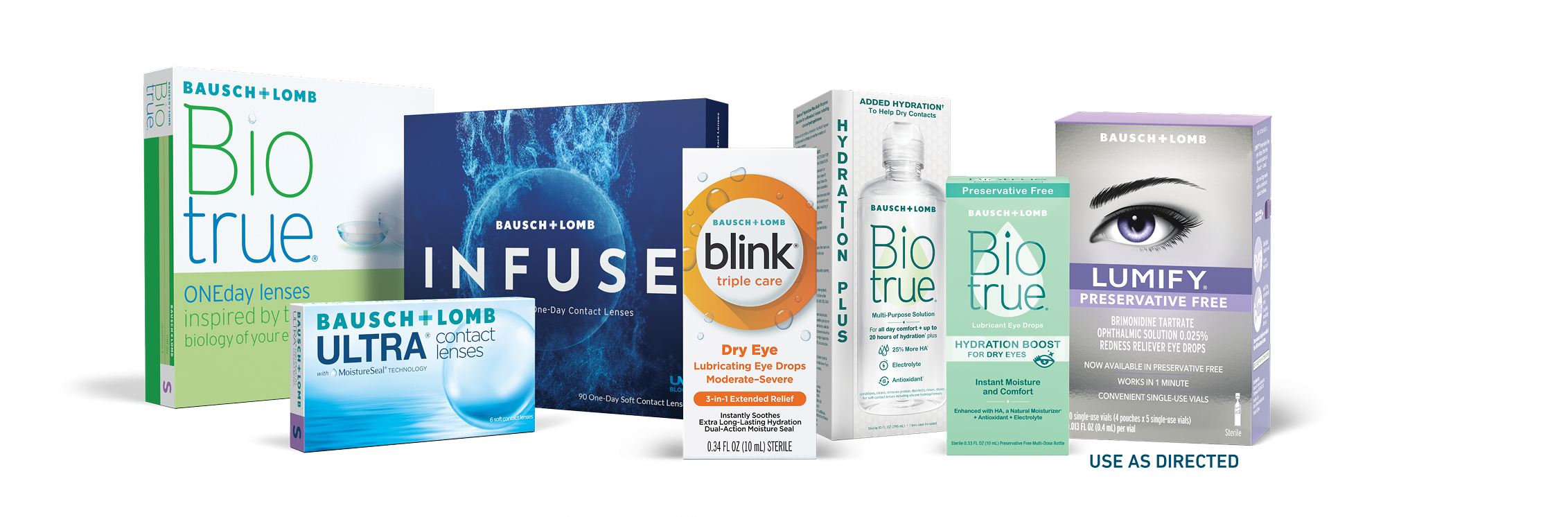 Bausch and Lomb products banner